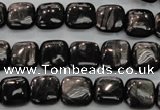 CHS80 15.5 inches 10*10mm square natural hypersthene beads