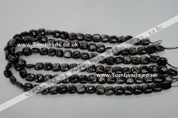 CHS80 15.5 inches 10*10mm square natural hypersthene beads