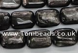 CHS91 15.5 inches 13*18mm rectangle natural hypersthene beads