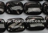 CHS92 15.5 inches 15*20mm rectangle natural hypersthene beads