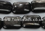 CHS93 15.5 inches 18*25mm rectangle natural hypersthene beads