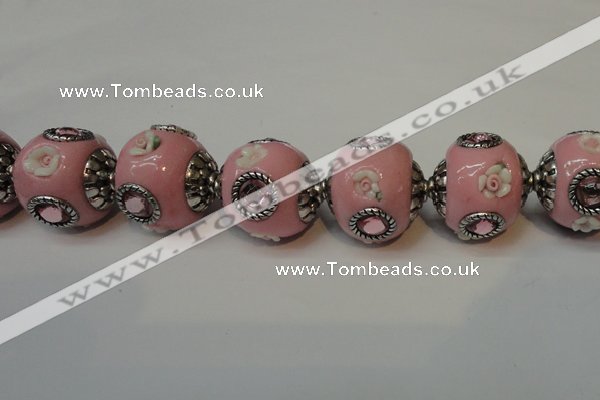 CIB120 19mm round fashion Indonesia jewelry beads wholesale