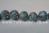 CIB123 19mm round fashion Indonesia jewelry beads wholesale