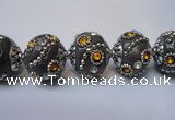 CIB124 19mm round fashion Indonesia jewelry beads wholesale