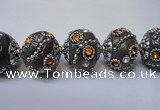 CIB124 19mm round fashion Indonesia jewelry beads wholesale