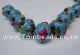 CIB152 21mm round fashion Indonesia jewelry beads wholesale