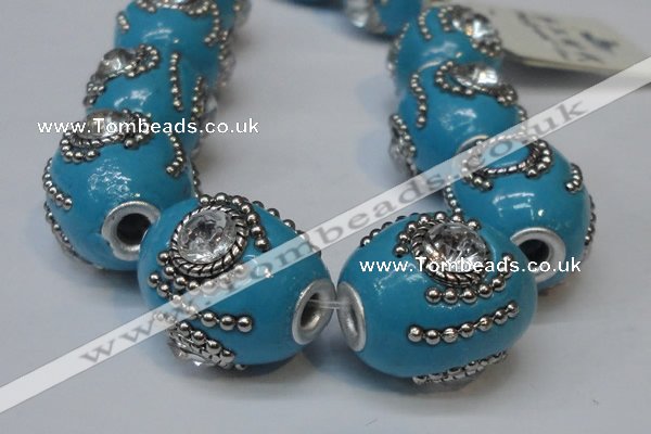 CIB160 19*22mm oval fashion Indonesia jewelry beads wholesale