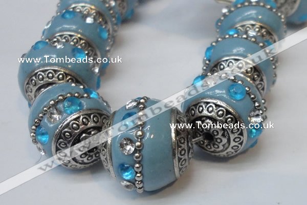 CIB170 19mm round fashion Indonesia jewelry beads wholesale