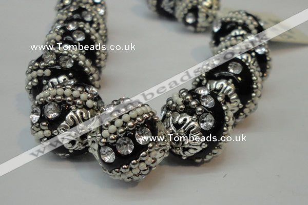 CIB181 18mm round fashion Indonesia jewelry beads wholesale