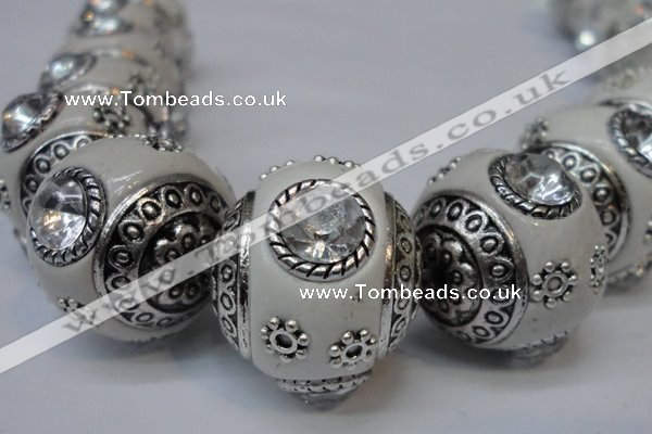 CIB190 19mm round fashion Indonesia jewelry beads wholesale