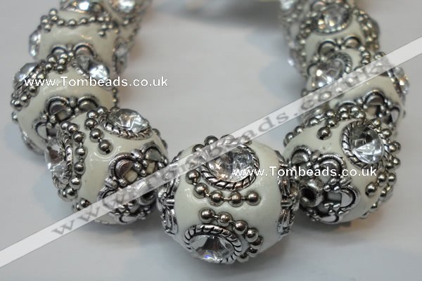 CIB200 19mm round fashion Indonesia jewelry beads wholesale