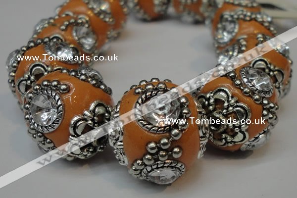 CIB202 19mm round fashion Indonesia jewelry beads wholesale