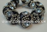 CIB204 19mm round fashion Indonesia jewelry beads wholesale