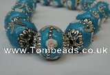 CIB211 17mm round fashion Indonesia jewelry beads wholesale