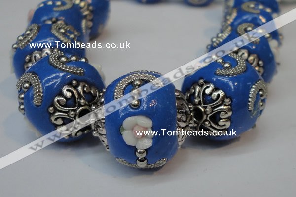 CIB212 17mm round fashion Indonesia jewelry beads wholesale