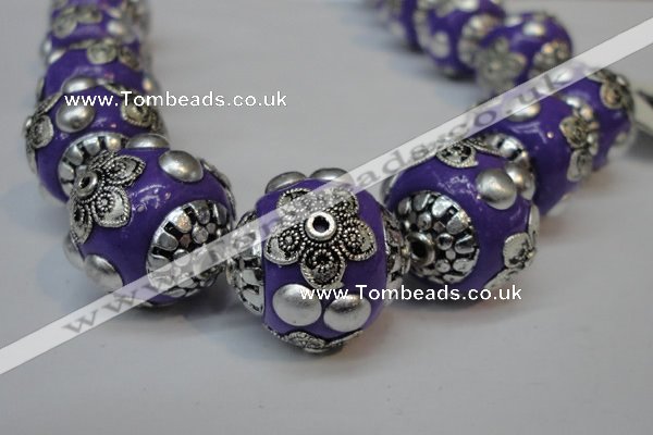 CIB222 18mm round fashion Indonesia jewelry beads wholesale