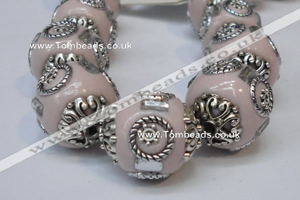 CIB227 18mm round fashion Indonesia jewelry beads wholesale