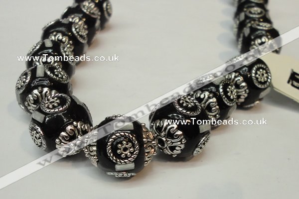 CIB229 18mm round fashion Indonesia jewelry beads wholesale