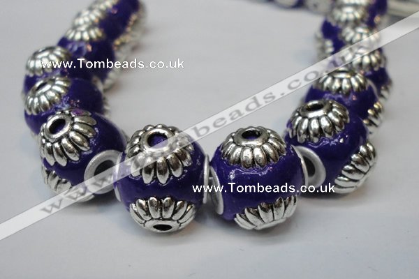 CIB232 14mm round fashion Indonesia jewelry beads wholesale