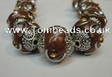 CIB236 15mm round fashion Indonesia jewelry beads wholesale