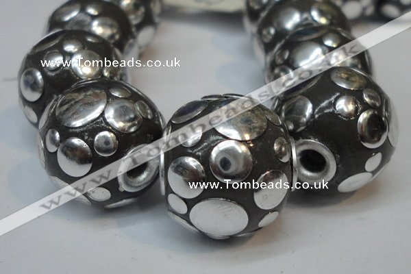 CIB244 18mm round fashion Indonesia jewelry beads wholesale