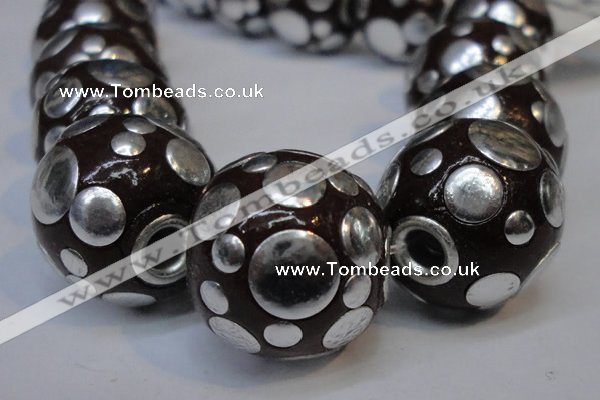 CIB245 18mm round fashion Indonesia jewelry beads wholesale