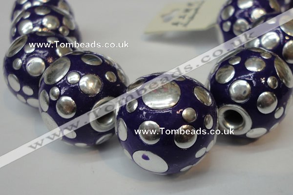 CIB252 22mm round fashion Indonesia jewelry beads wholesale