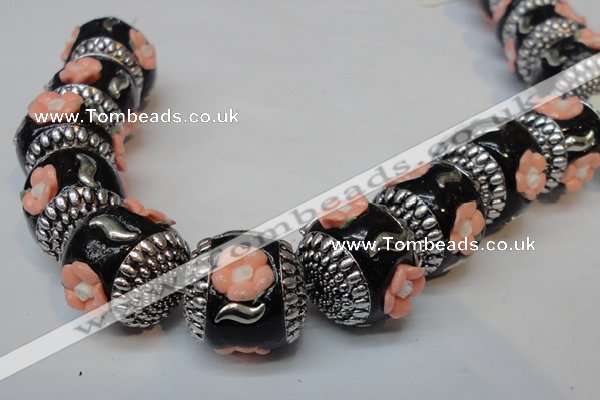 CIB263 17*18mm drum fashion Indonesia jewelry beads wholesale