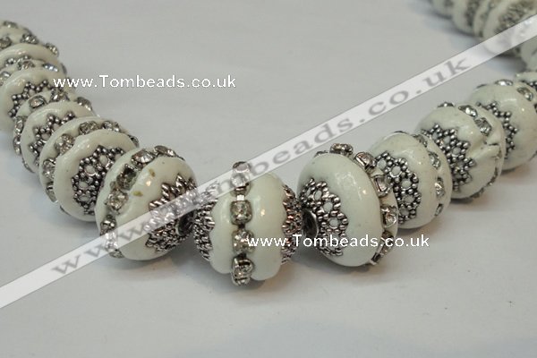 CIB270 14*16mm rondelle fashion Indonesia jewelry beads wholesale