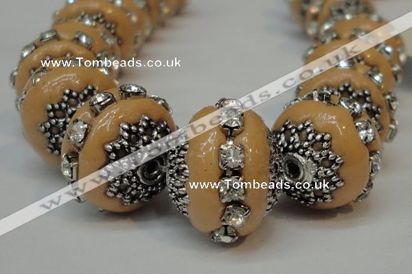 CIB272 14*16mm rondelle fashion Indonesia jewelry beads wholesale