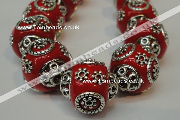 CIB281 16*16mm rondelle fashion Indonesia jewelry beads wholesale