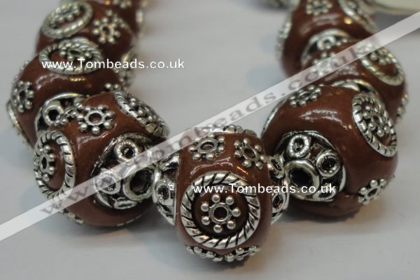 CIB282 16*16mm rondelle fashion Indonesia jewelry beads wholesale