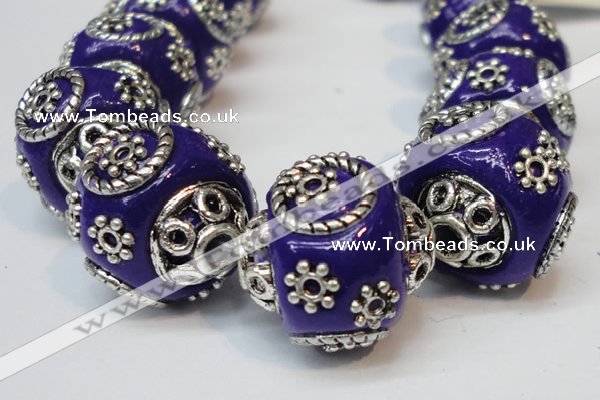 CIB283 16*16mm rondelle fashion Indonesia jewelry beads wholesale