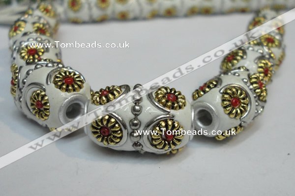 CIB295 14*22mm drum fashion Indonesia jewelry beads wholesale