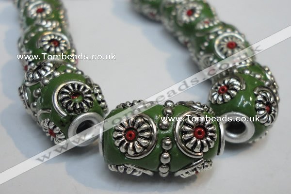 CIB297 14*22mm drum fashion Indonesia jewelry beads wholesale