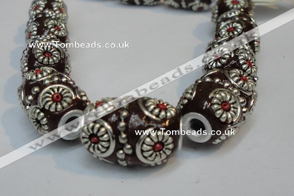 CIB298 14*22mm drum fashion Indonesia jewelry beads wholesale