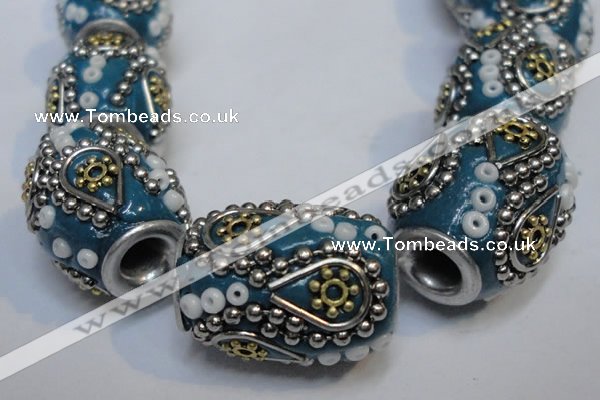 CIB301 15*20mm drum fashion Indonesia jewelry beads wholesale