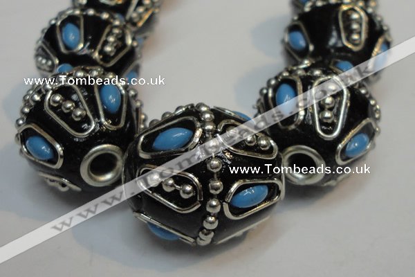 CIB318 20*23mm drum fashion Indonesia jewelry beads wholesale