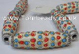 CIB33 17*60mm rice fashion Indonesia jewelry beads wholesale