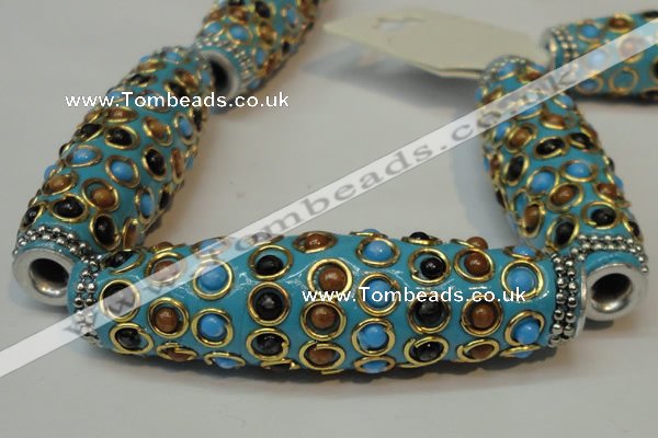 CIB34 17*60mm rice fashion Indonesia jewelry beads wholesale