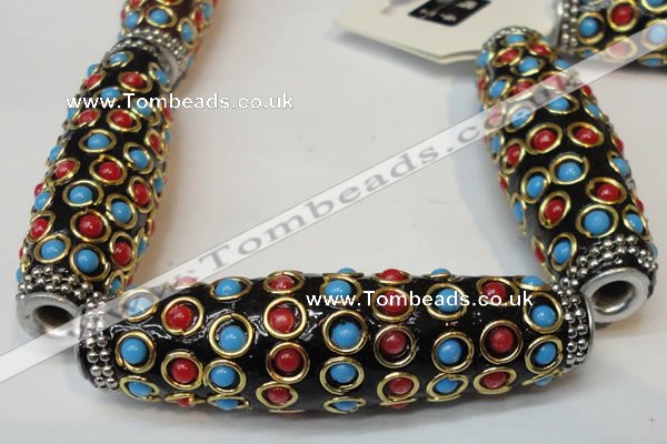 CIB35 17*60mm rice fashion Indonesia jewelry beads wholesale