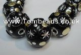 CIB367 23mm round fashion Indonesia jewelry beads wholesale