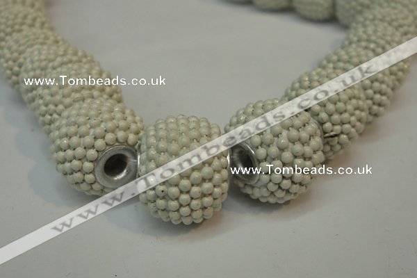 CIB390 15mm round fashion Indonesia jewelry beads wholesale