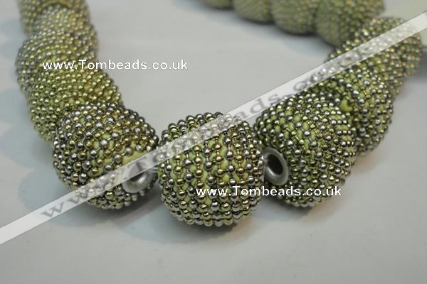 CIB412 20mm round fashion Indonesia jewelry beads wholesale