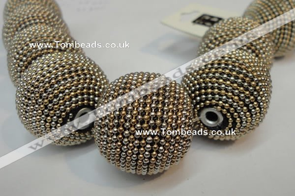 CIB418 30mm round fashion Indonesia jewelry beads wholesale