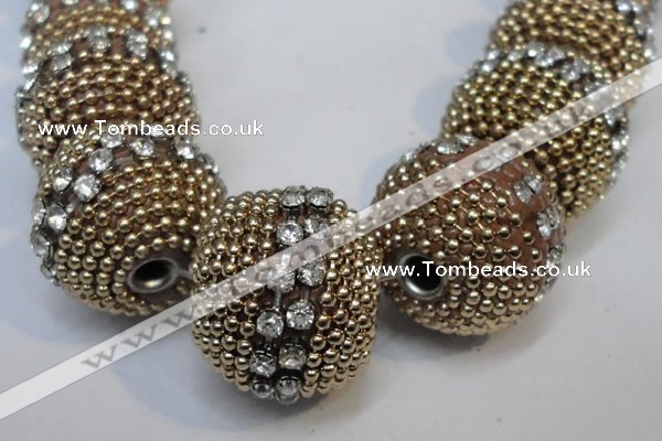 CIB420 22mm round fashion Indonesia jewelry beads wholesale