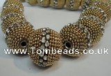 CIB422 25mm round fashion Indonesia jewelry beads wholesale