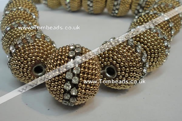 CIB422 25mm round fashion Indonesia jewelry beads wholesale