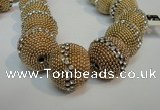 CIB425 25mm round fashion Indonesia jewelry beads wholesale