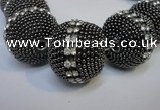 CIB426 25mm round fashion Indonesia jewelry beads wholesale